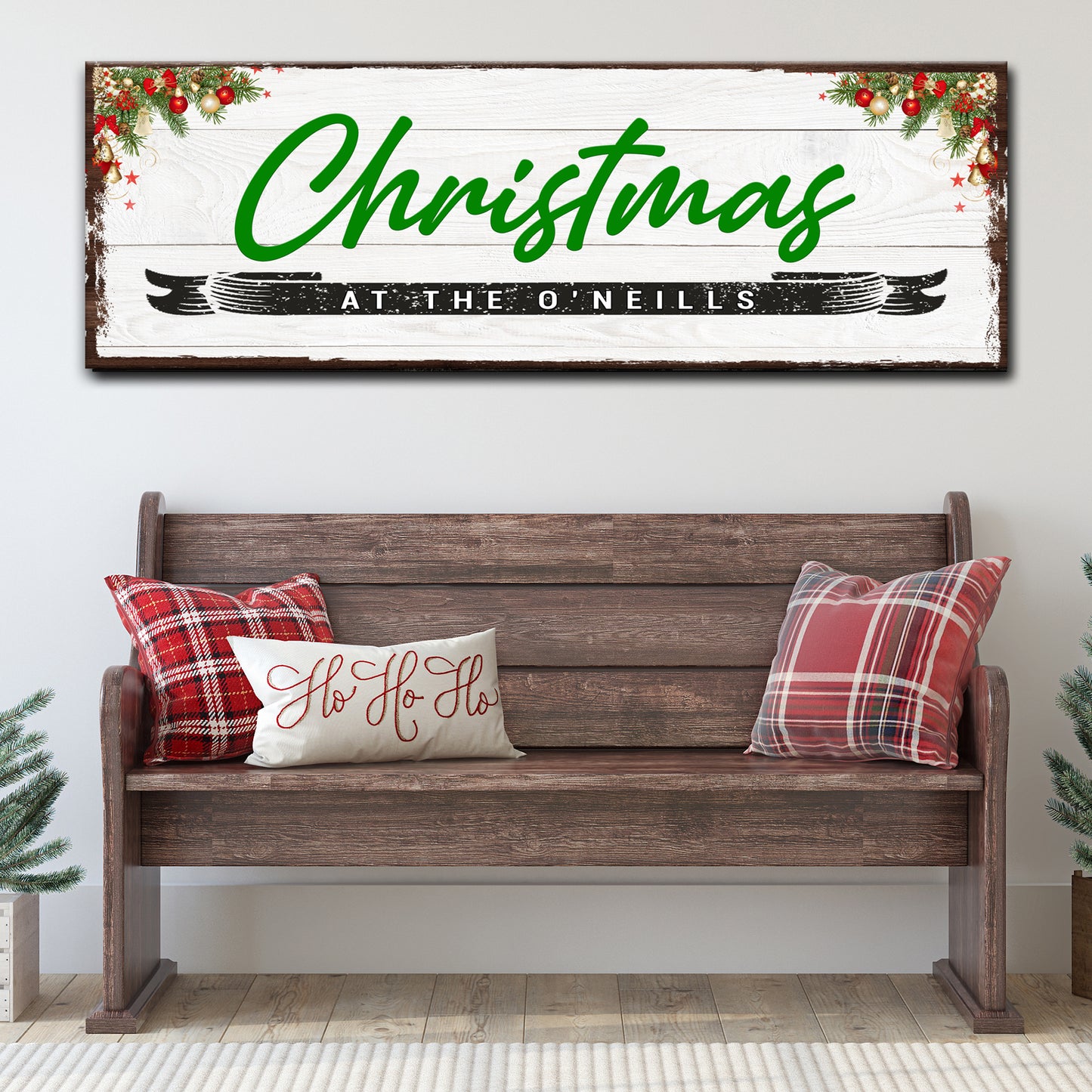 Christmas Family Sign Style 1 - Image by Tailored Canvases