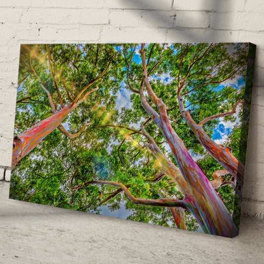 Rainbow Eucalyptus Tree Canvas Wall Art - Image by Tailored Canvases