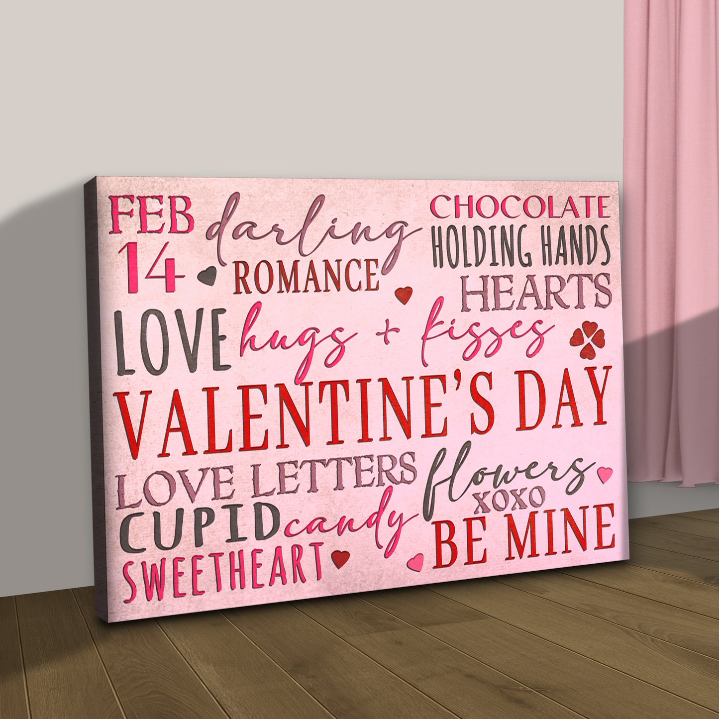 Valentine's Day Words Sign