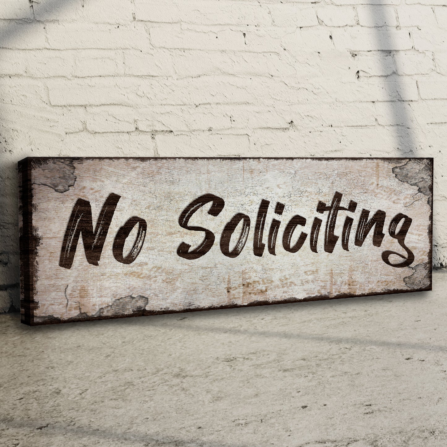 No Soliciting Patio Sign