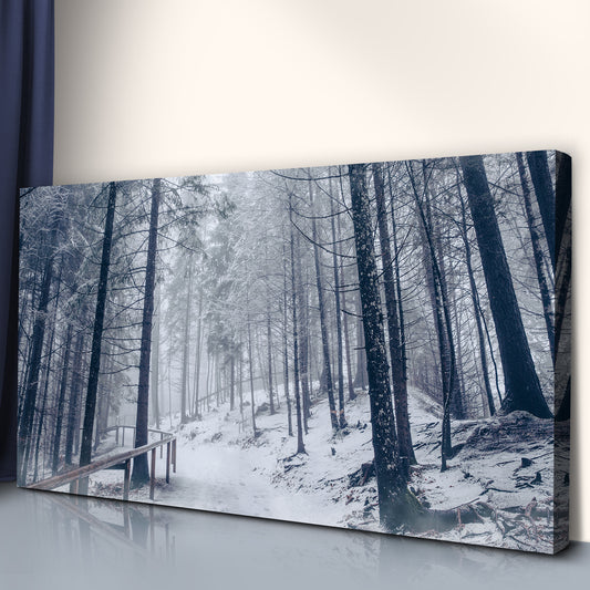 Spruce Forest Snowfall Canvas Wall Art - Image by Tailored Canvases