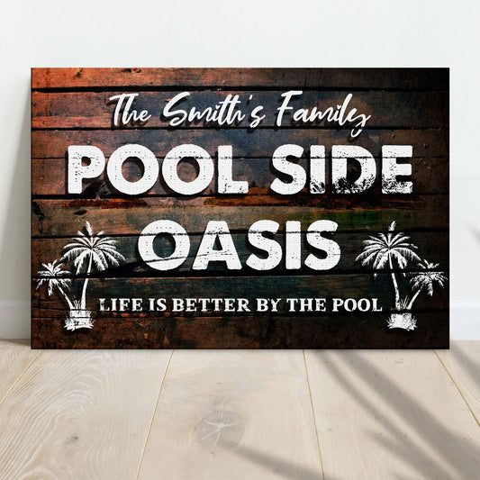 Poolside Oasis Sign - Image by Tailored Canvases