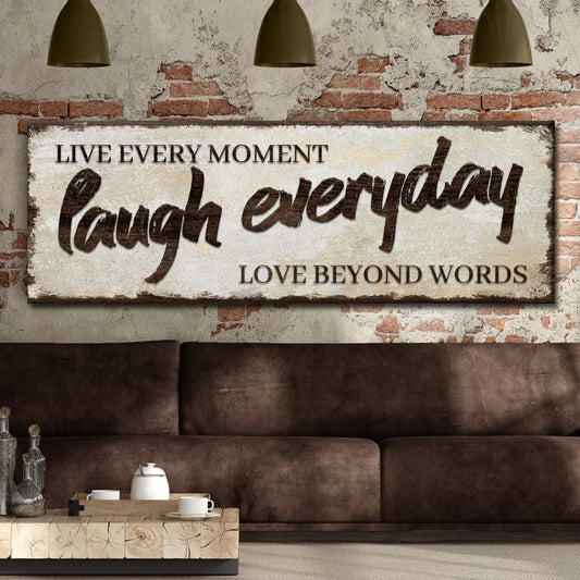 Live Laugh Love Sign V  - Image by Tailored Canvases