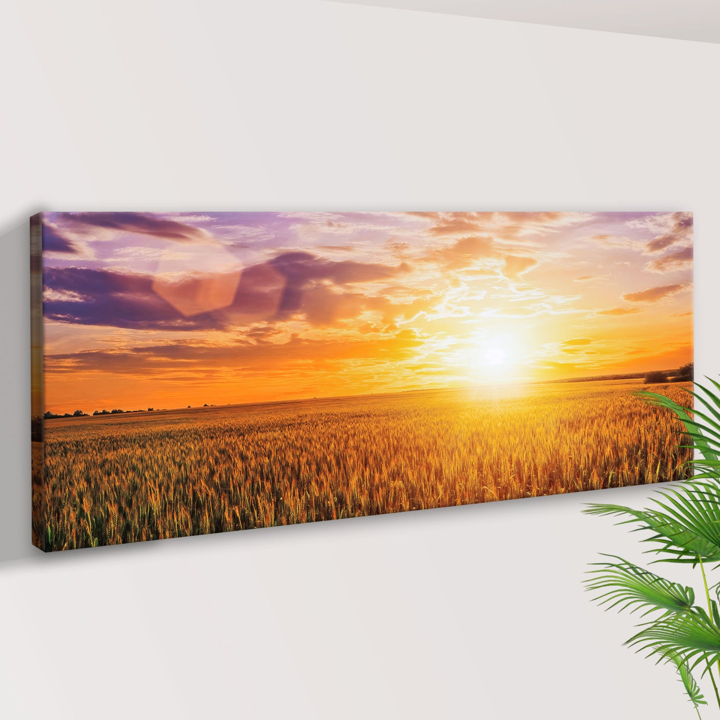 Dusk At The Wheat Field Wall Art Style 1 - Image by Tailored Canvases