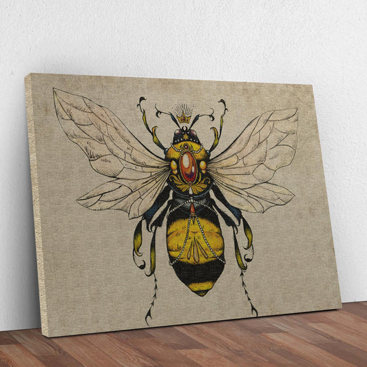 Vintage Queen Bee Canvas Wall Art - Image by Tailored Canvases