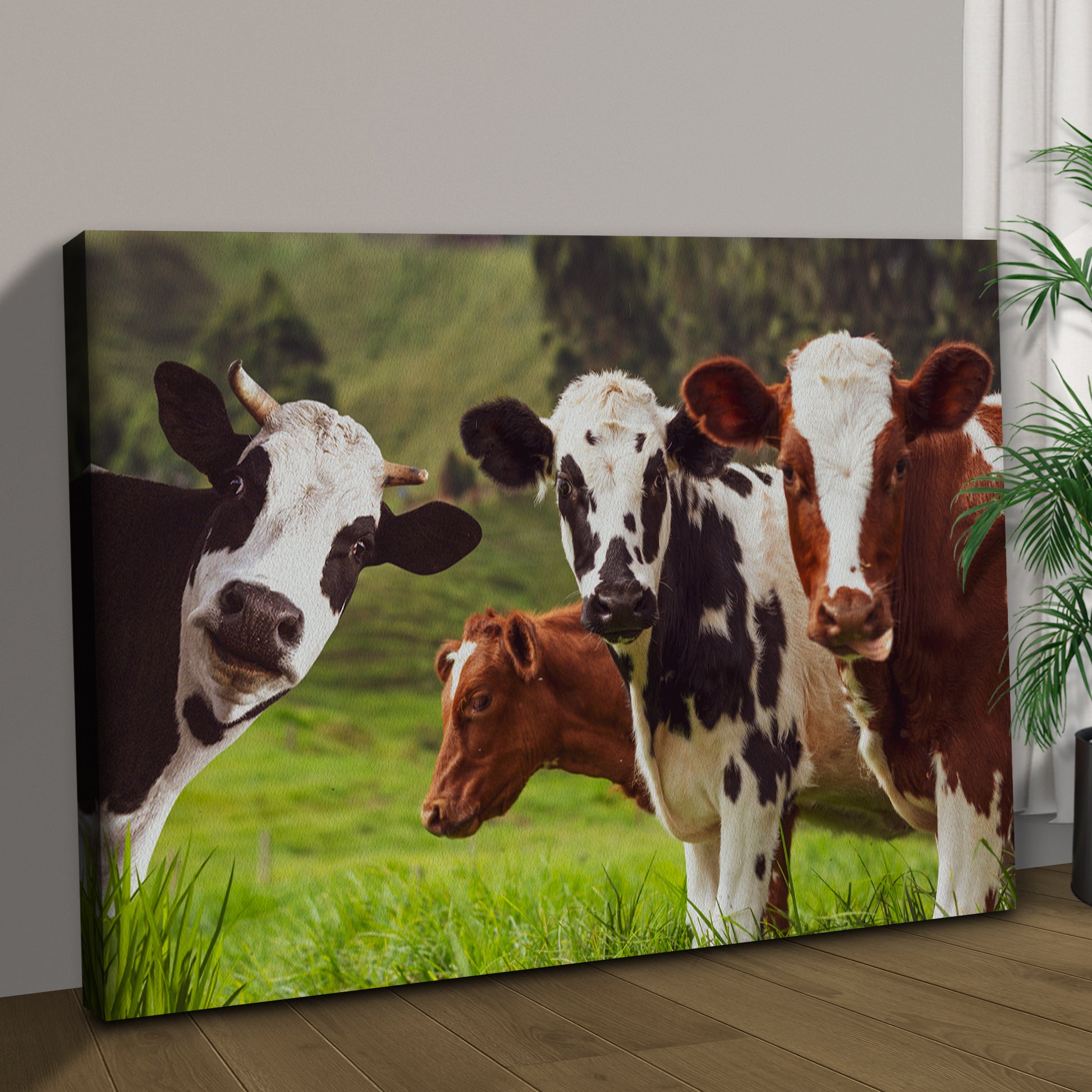 Lovely Cattles On Prairie Canvas Wall Art Style 1 - Image by Tailored Canvases