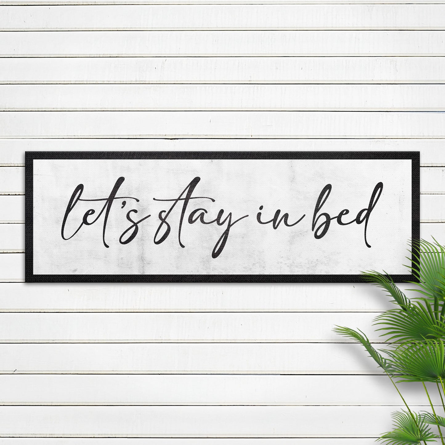 Let's Stay In Bed Sign II Style 1 - Image by Tailored Canvases