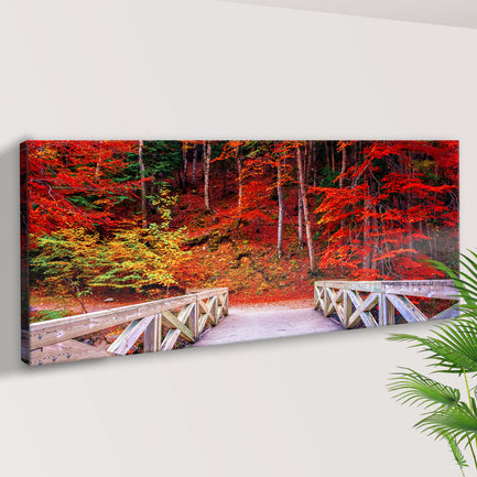Walk Through Autumn Canvas Wall Art  - Image by Tailored Canvases