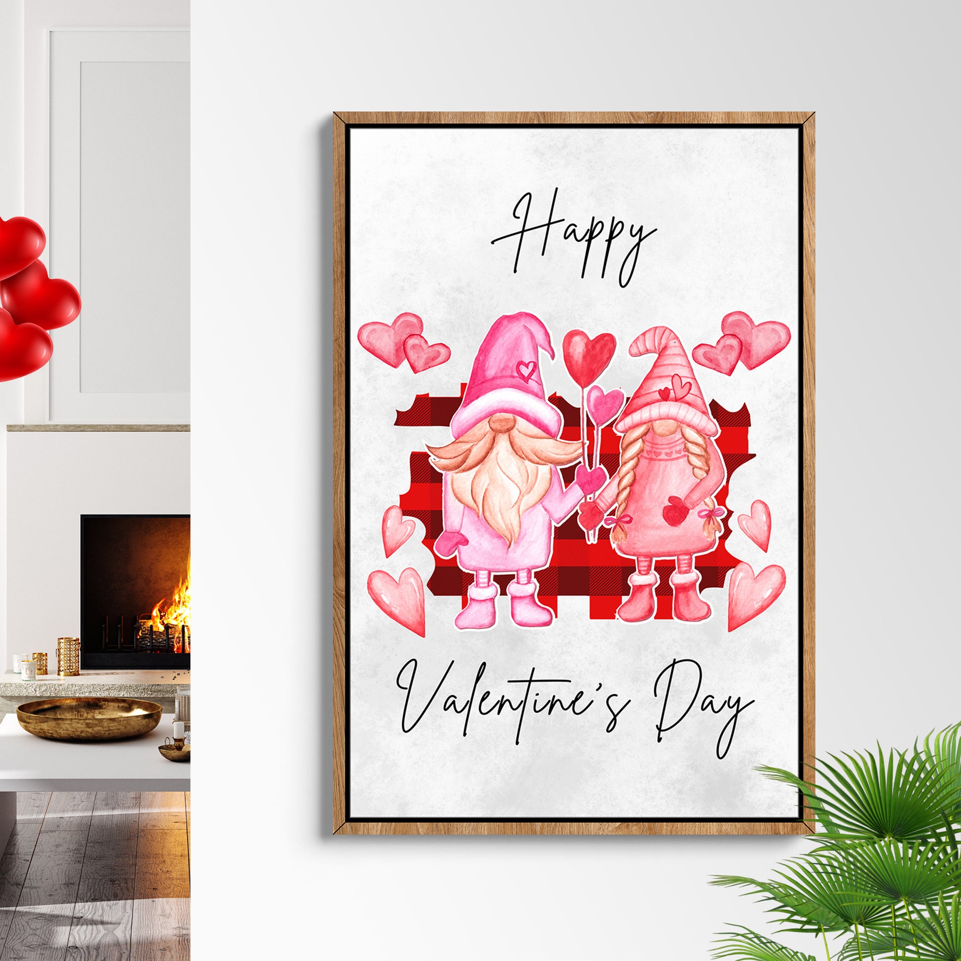 Valentine's Gnomes Sign Style 1 - Image by Tailored Canvases
