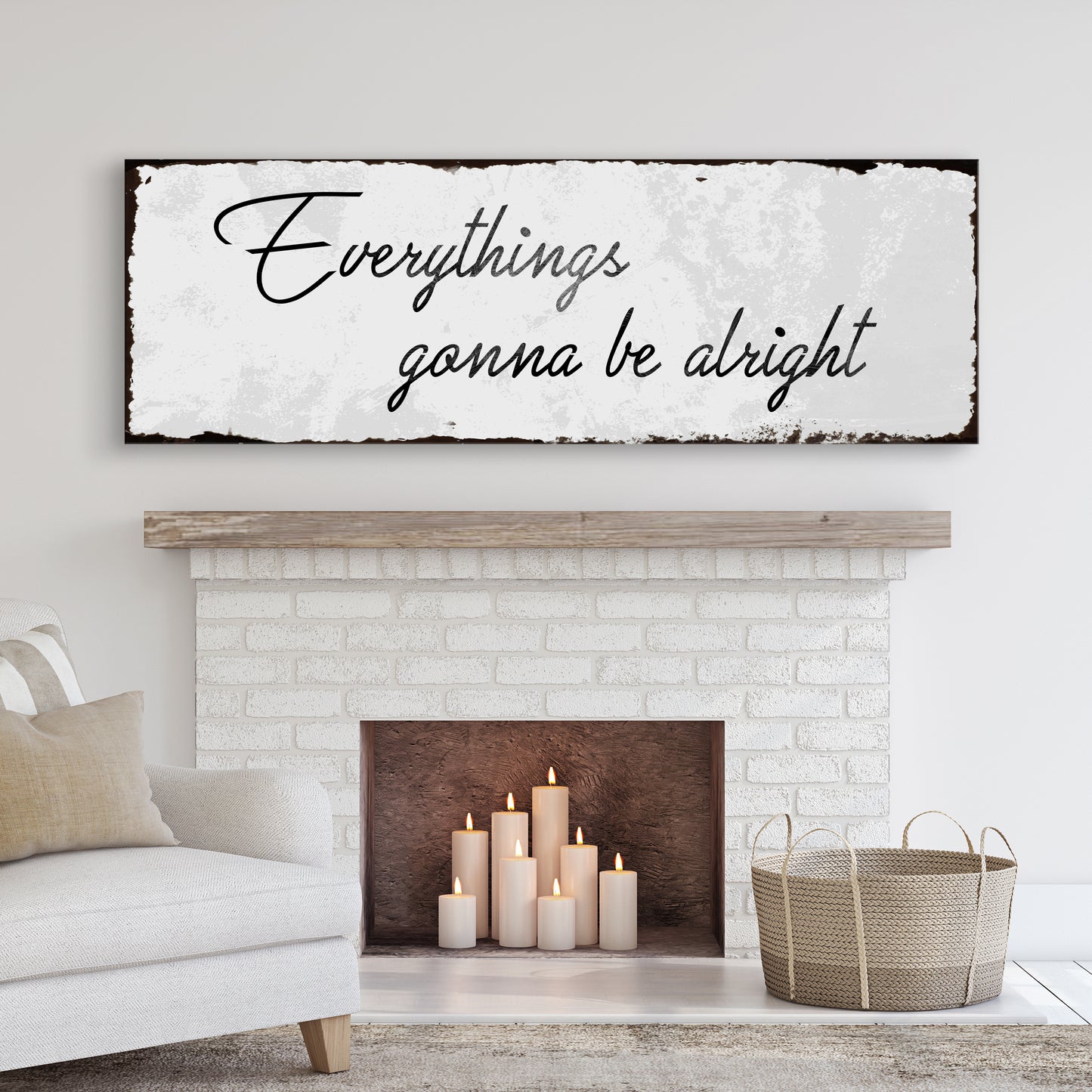 Everythings Gonna Be Alright Sign III Style 1 - Image by Tailored Canvases