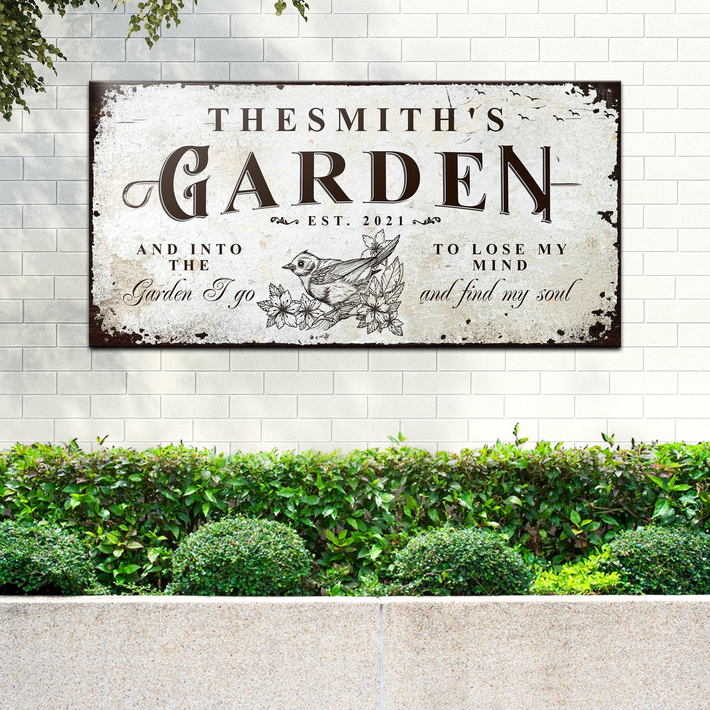 Family Garden Sign Style 2 - Image by Tailored Canvases