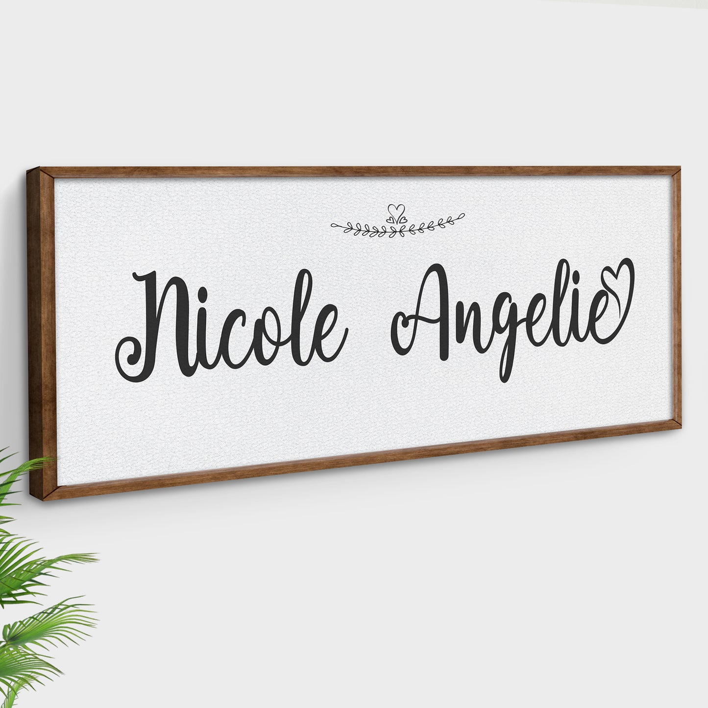 Daughter Name Sign | Customizable Canvas Style 2 - Image by Tailored Canvases