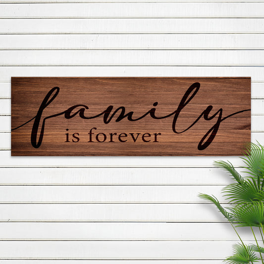 Family Is Forever Sign - Image by Tailored Canvases