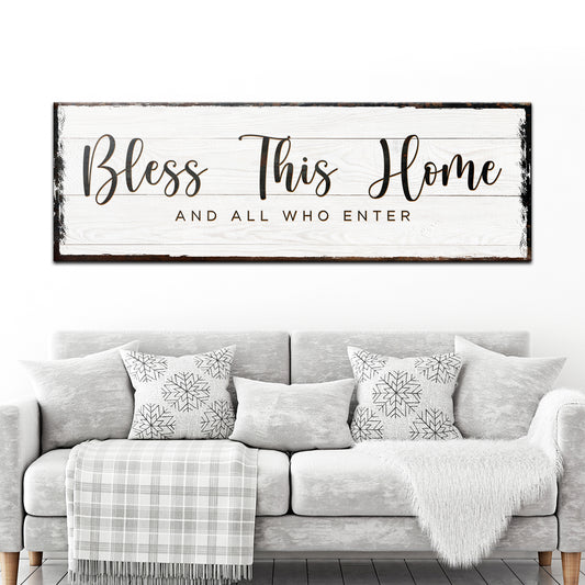 Bless This Home Sign - Image by Tailored Canvases