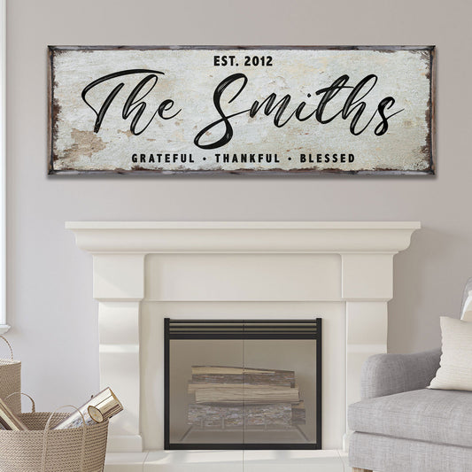 Thanksgiving Family Sign II - Image by Tailored Canvases