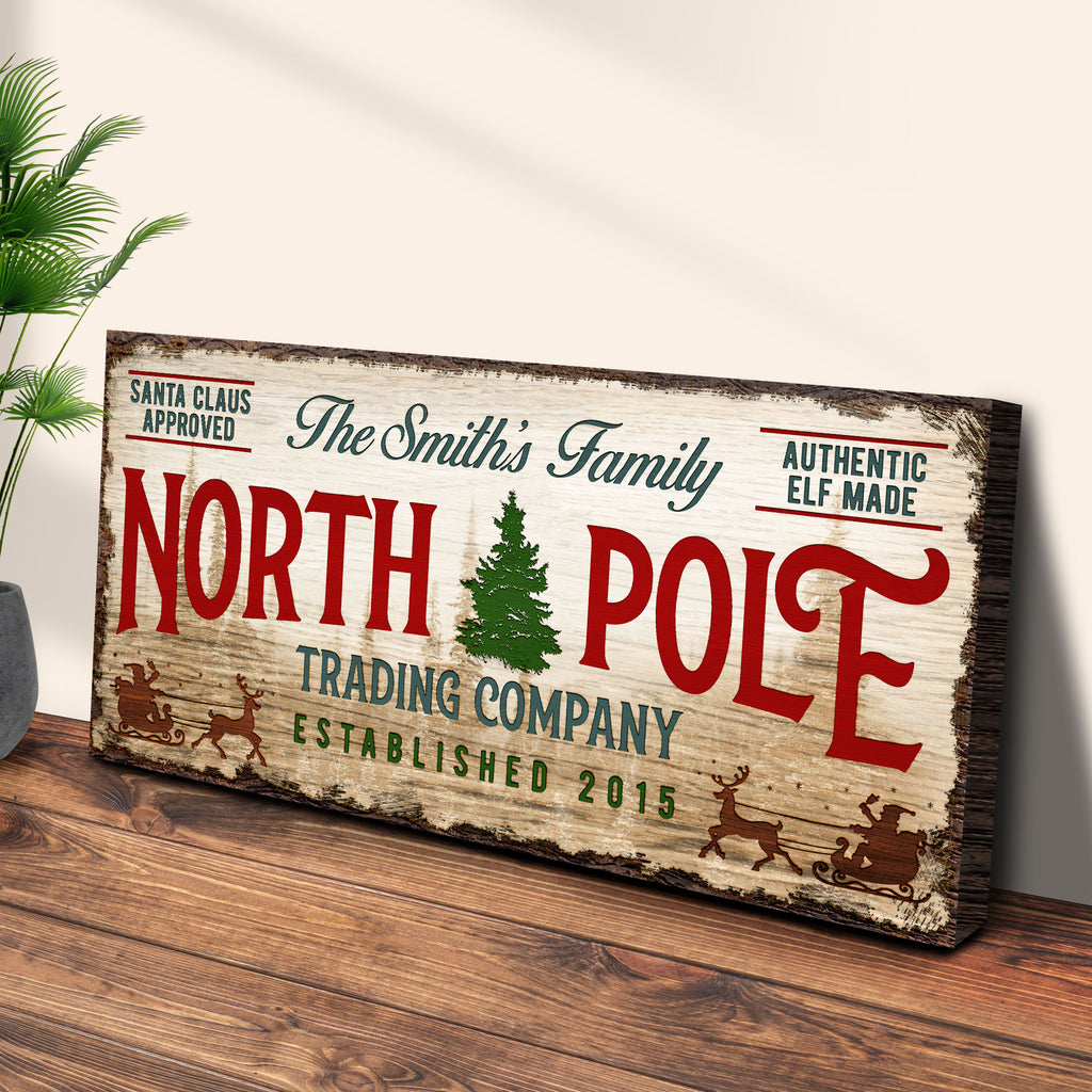 Christmas Trading Co Sign | Customizable Canvas by Tailored Canvases