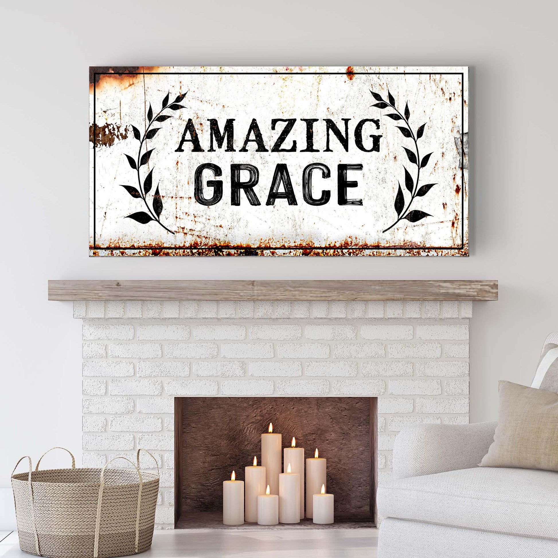 Amazing Grace Sign II Style 1 - Image by Tailored Canvases