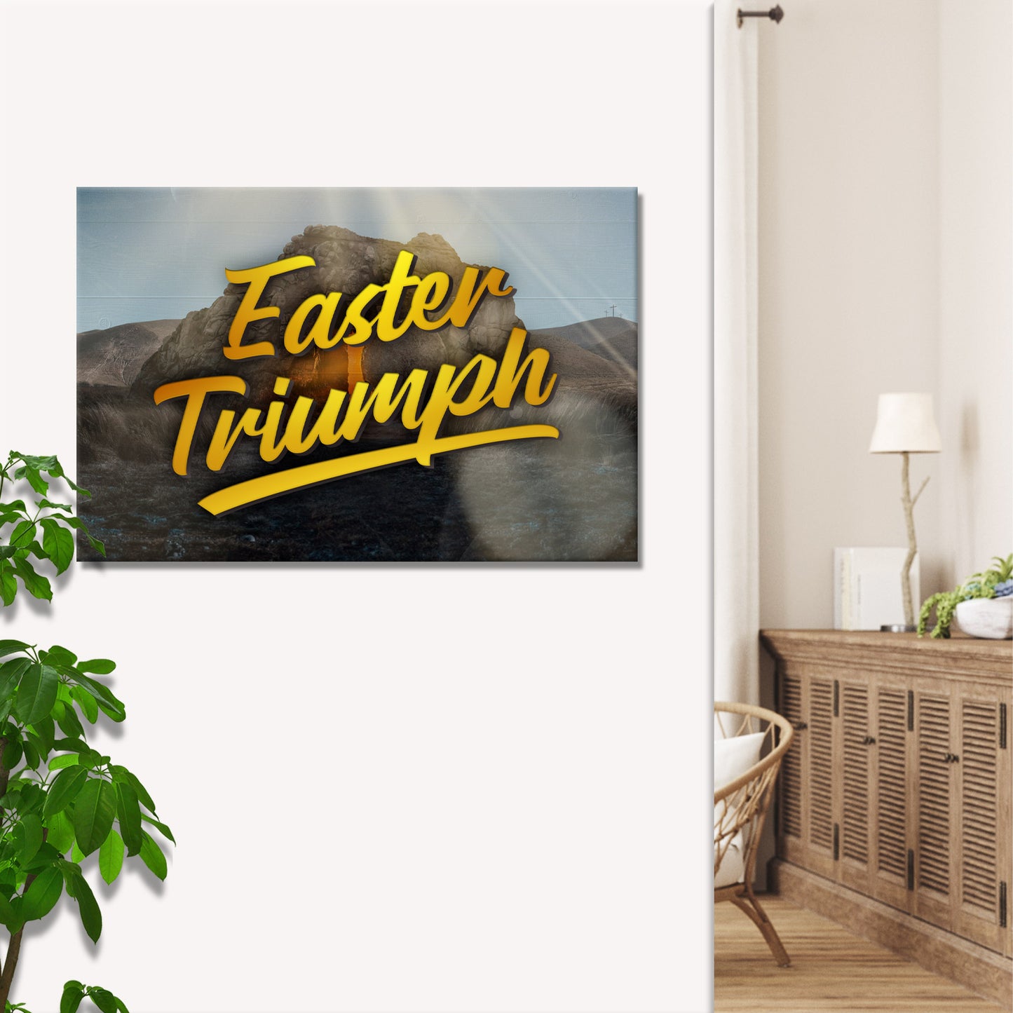 Easter Triumph Sign Style 1 - Image by Tailored Canvases