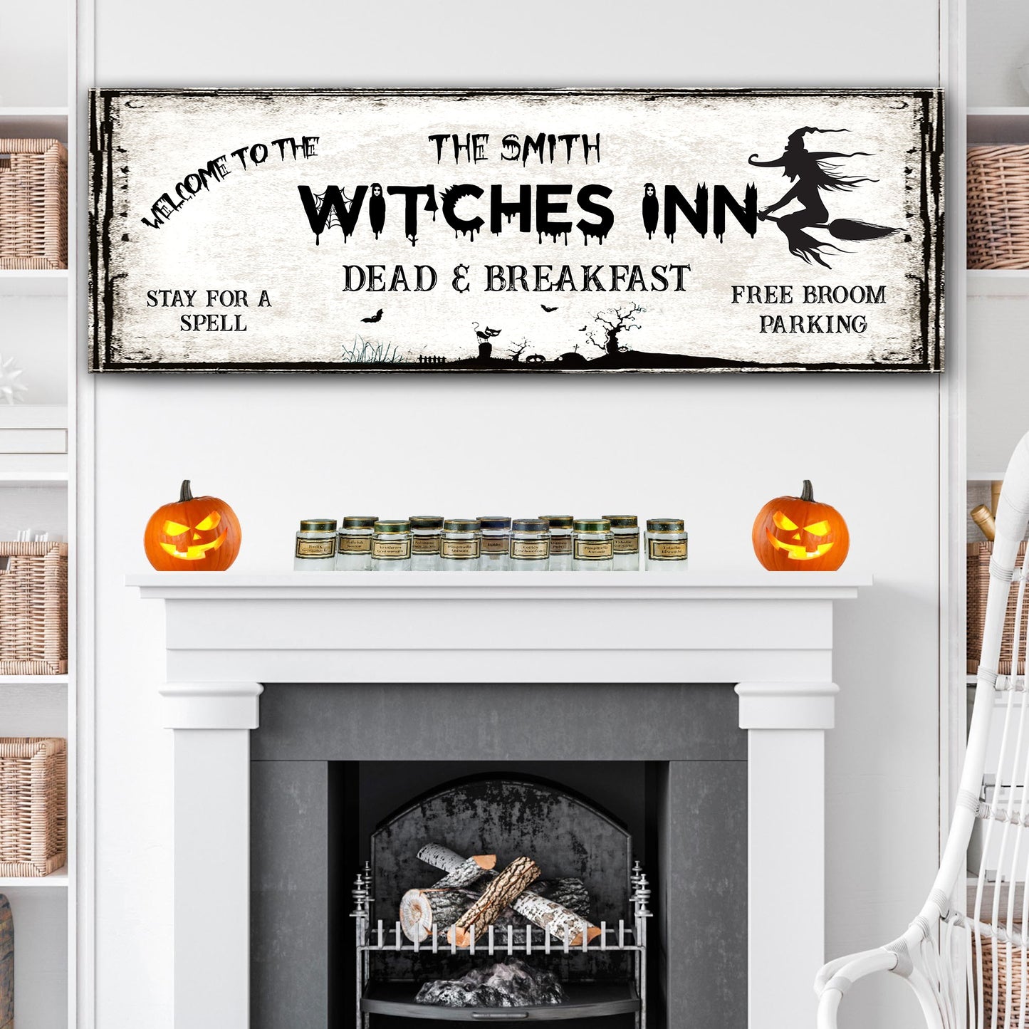 The Witches Inn Sign III  - Image by Tailored Canvases