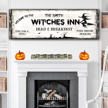 The Witches Inn Sign III  - Image by Tailored Canvases