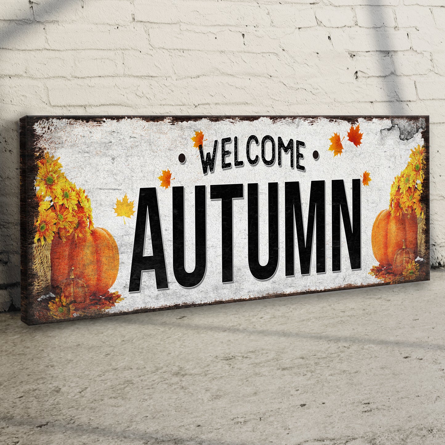 Welcome Autumn Sign II Style 1 - Image by Tailored Canvases