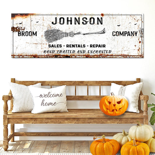 Broom Company Sign Style 1 - Image by Tailored Canvases