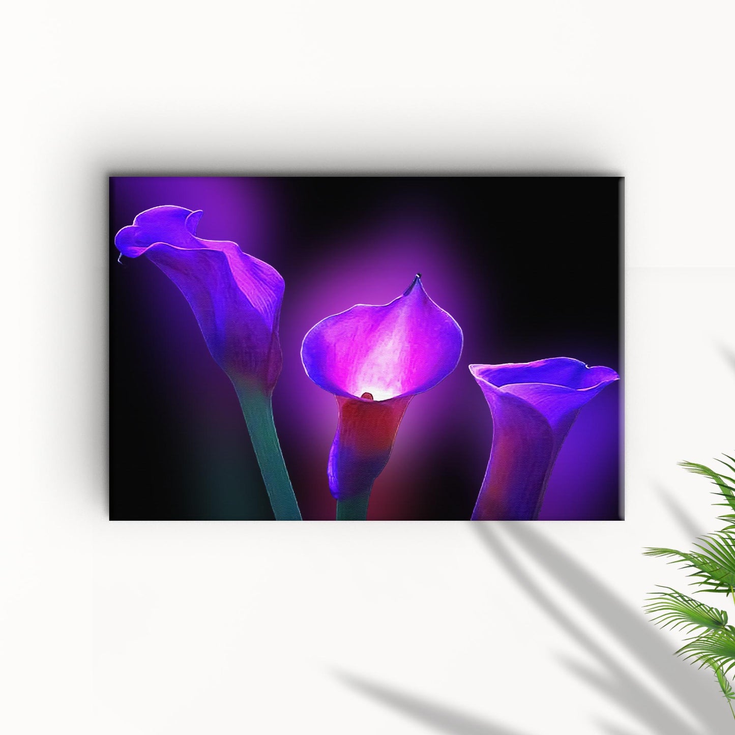 Flowers Purple Calla Lily Canvas Wall Art Style 1 - Image by Tailored Canvases