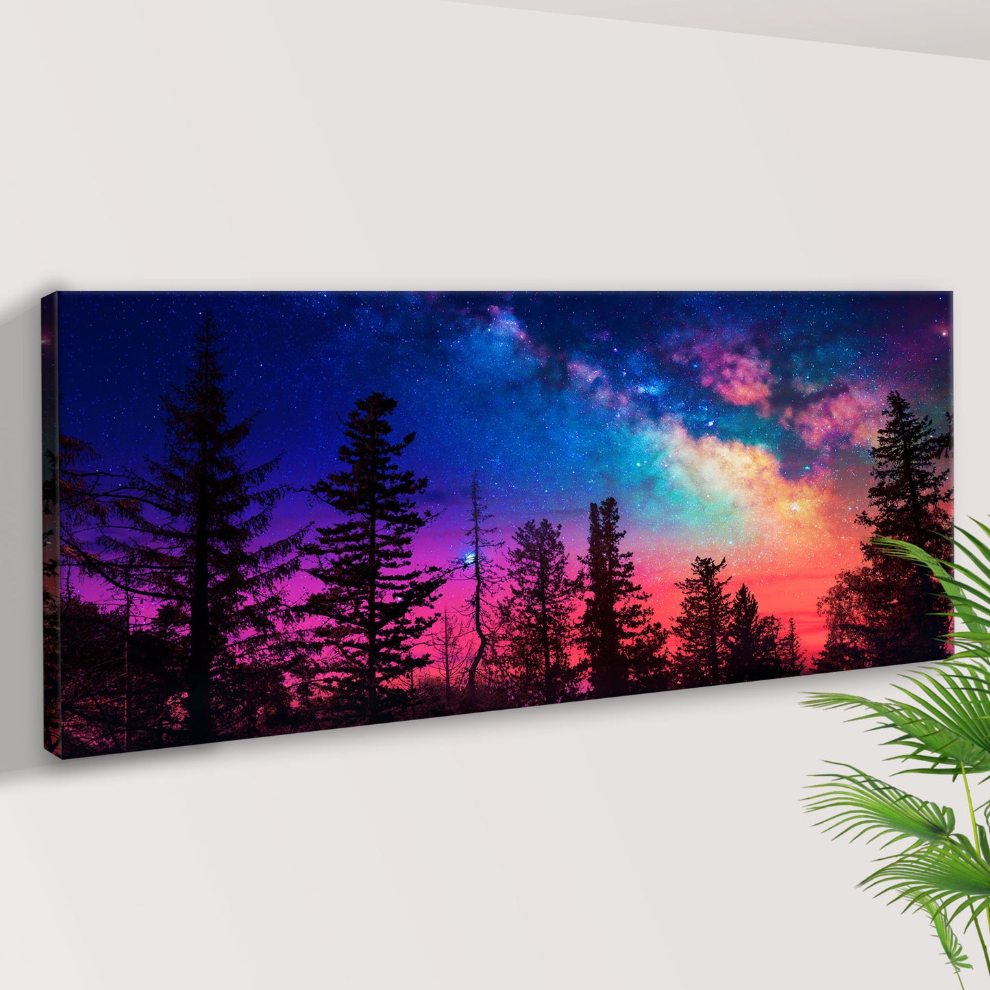 Milky Way At Night Canvas Wall Art Style 1 - Image by Tailored Canvases