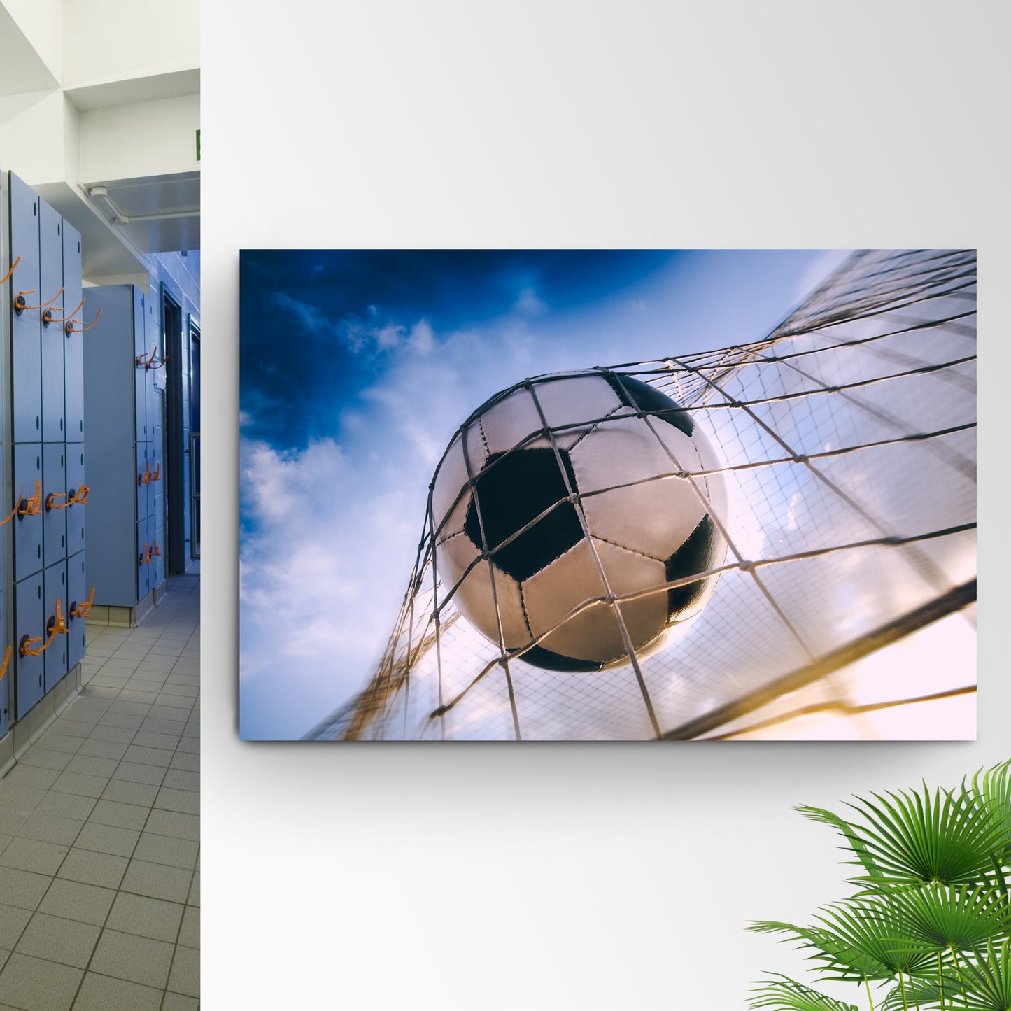Soccer Goal Canvas Wall Art Style 1 - Image by Tailored Canvases