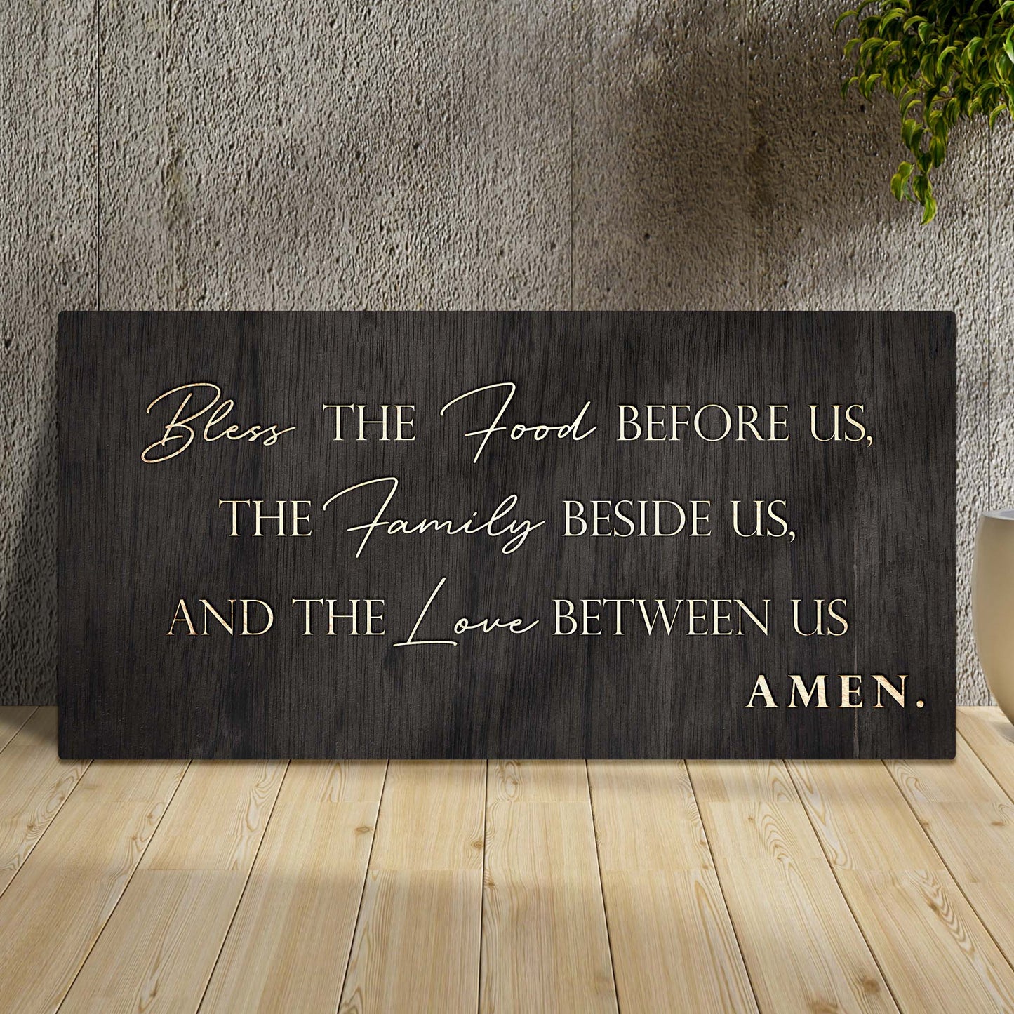 Bless The Food, Family, And Love Sign II  - Image by Tailored Canvases