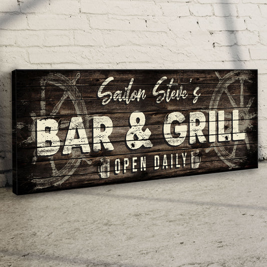 Sailor Bar And Grill Open Daily Sign - Image by Tailored Canvases