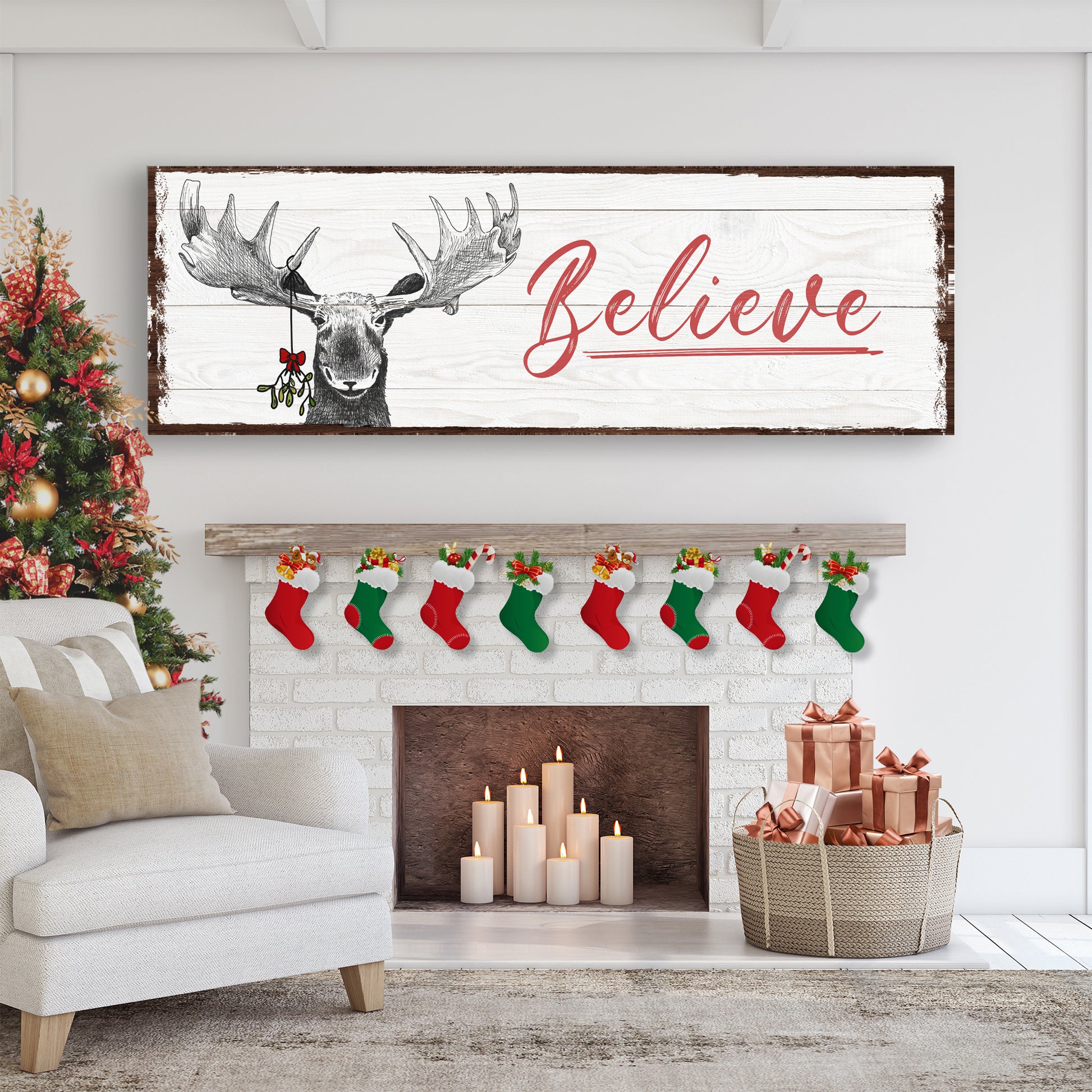 Believe Sign III Style 1 - Image by Tailored Canvases