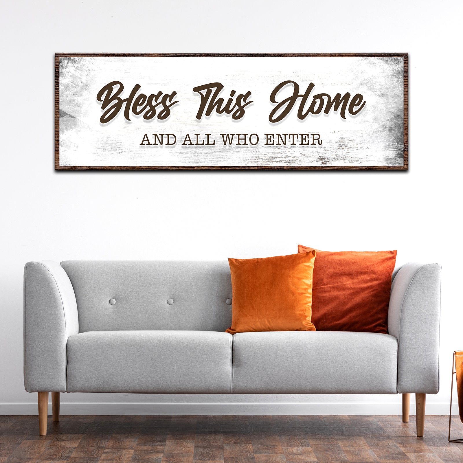 Bless This Home and All Who Enter Sign Style 1 - Image by Tailored Canvases
