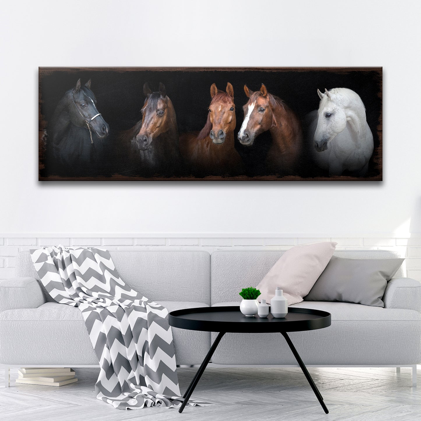 A Family of Horses Style 1 - Image by Tailored Canvases