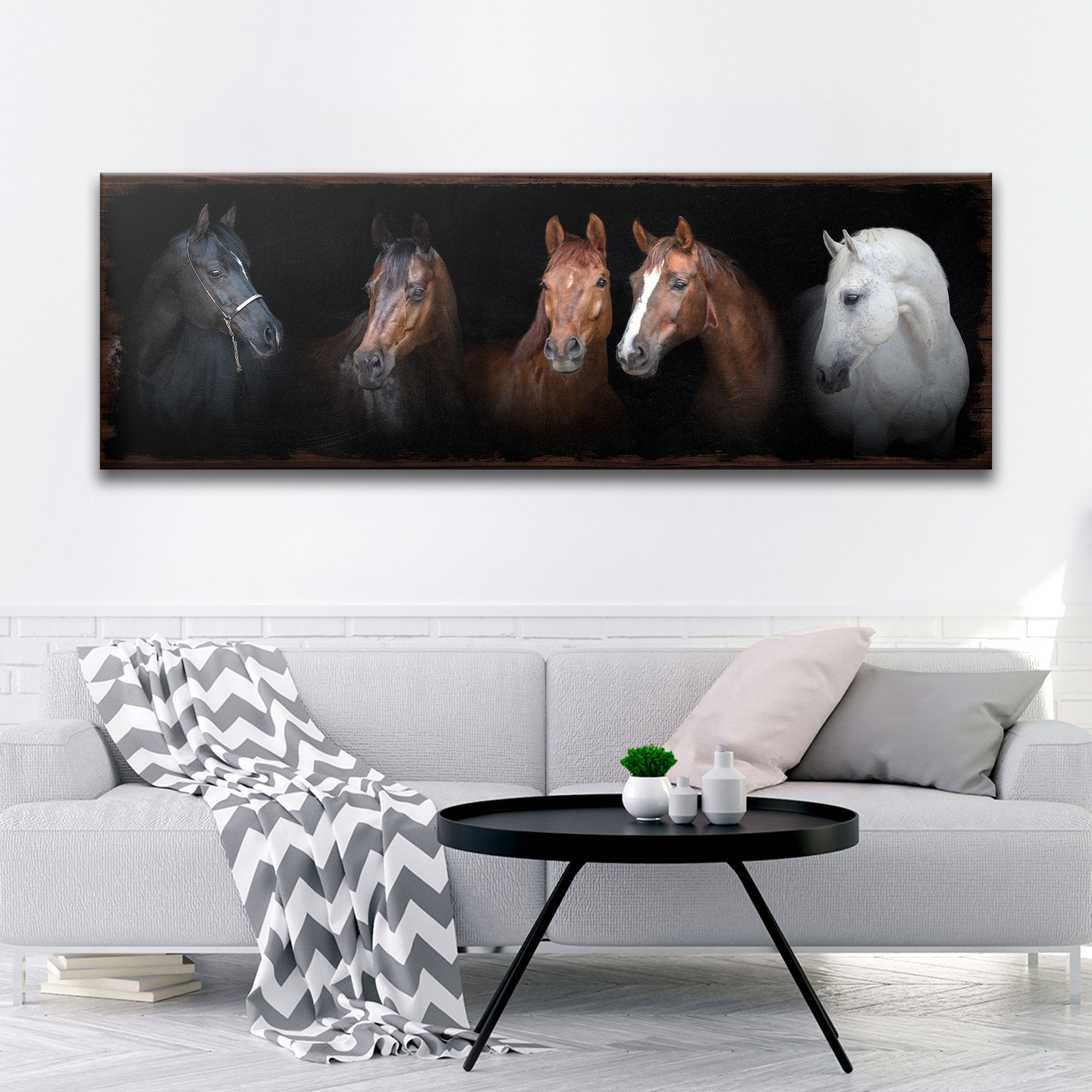 A Family of Horses Style 1 - Image by Tailored Canvases