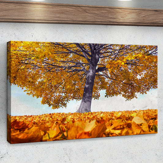 Maple Tree During Autumn Canvas Wall Art - Image by Tailored Canvases