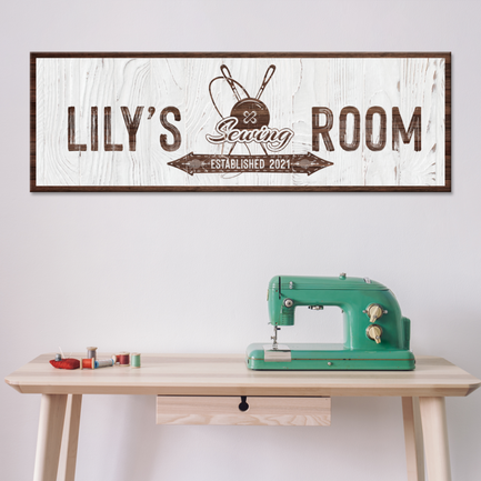 Sewing Room Sign II - Image by Tailored Canvases