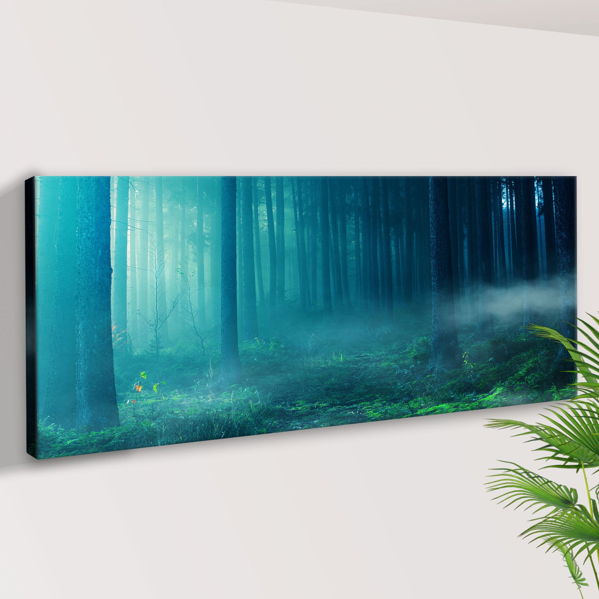 Into The Foggy Forest Canvas Wall Art Style 1 - Image by Tailored Canvases