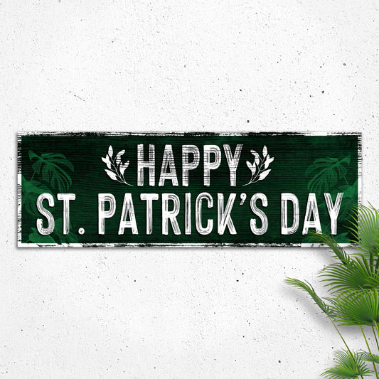 Happy St. Patrick's Day Sign III - Image by Tailored Canvases
