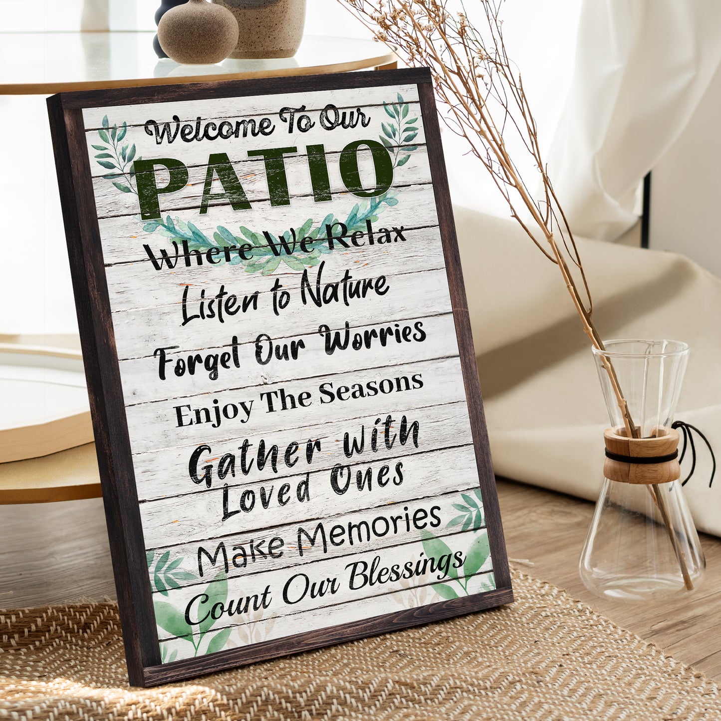 Patio Rules Sign IV Style 2  - Image by Tailored Canvases