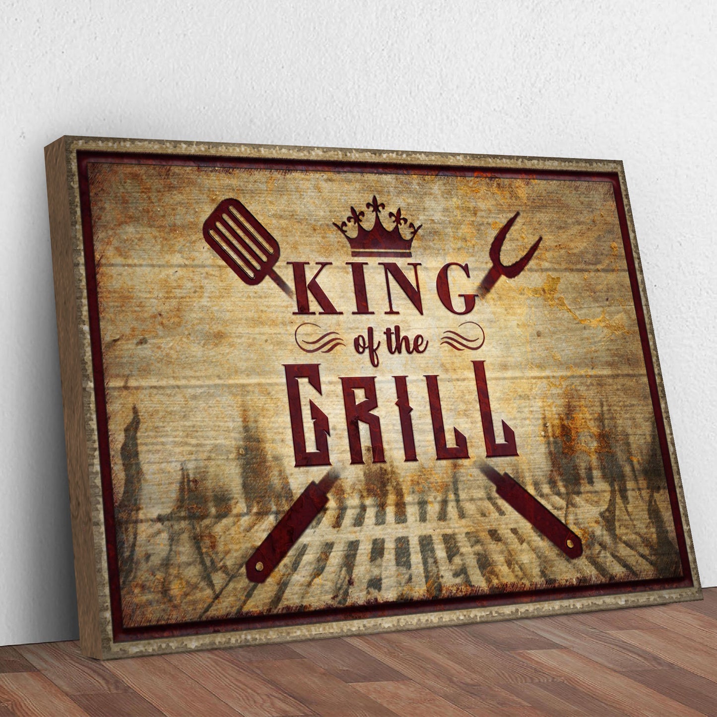 King Of The Grill Sign II Style 1 - Image by Tailored Canvases