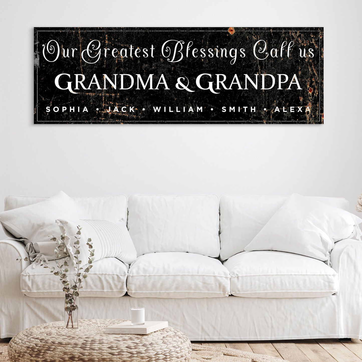 Grandma & Grandpa Sign Style 2 - Image by Tailored Canvases