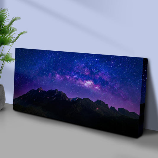 Milky Way Mountain Canvas Wall Art - Image by Tailored Canvases