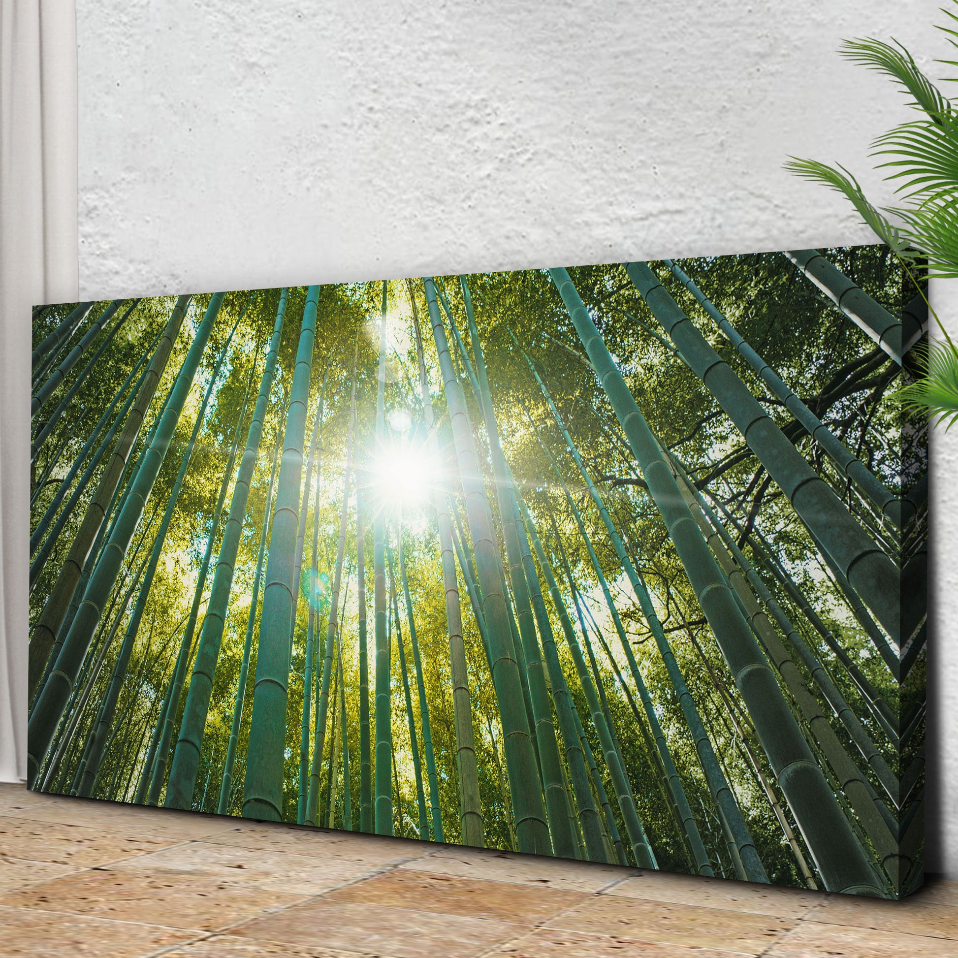 Looking Up Through A Bamboo Forest Canvas Wall Art Style 1 - Image by Tailored Canvases