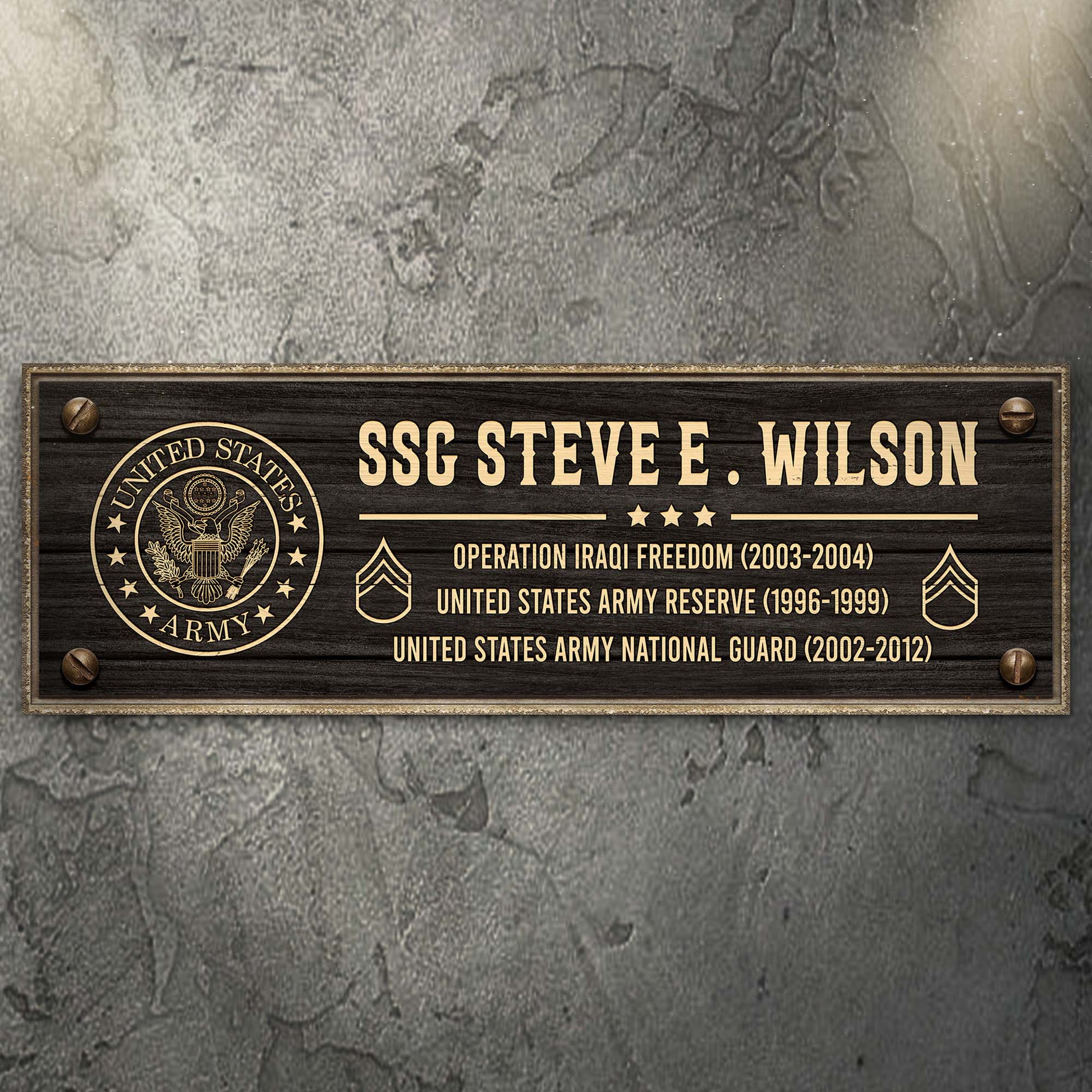 Veteran Sign V | Customizable Canvas Style 1 - Image by Tailored Canvases