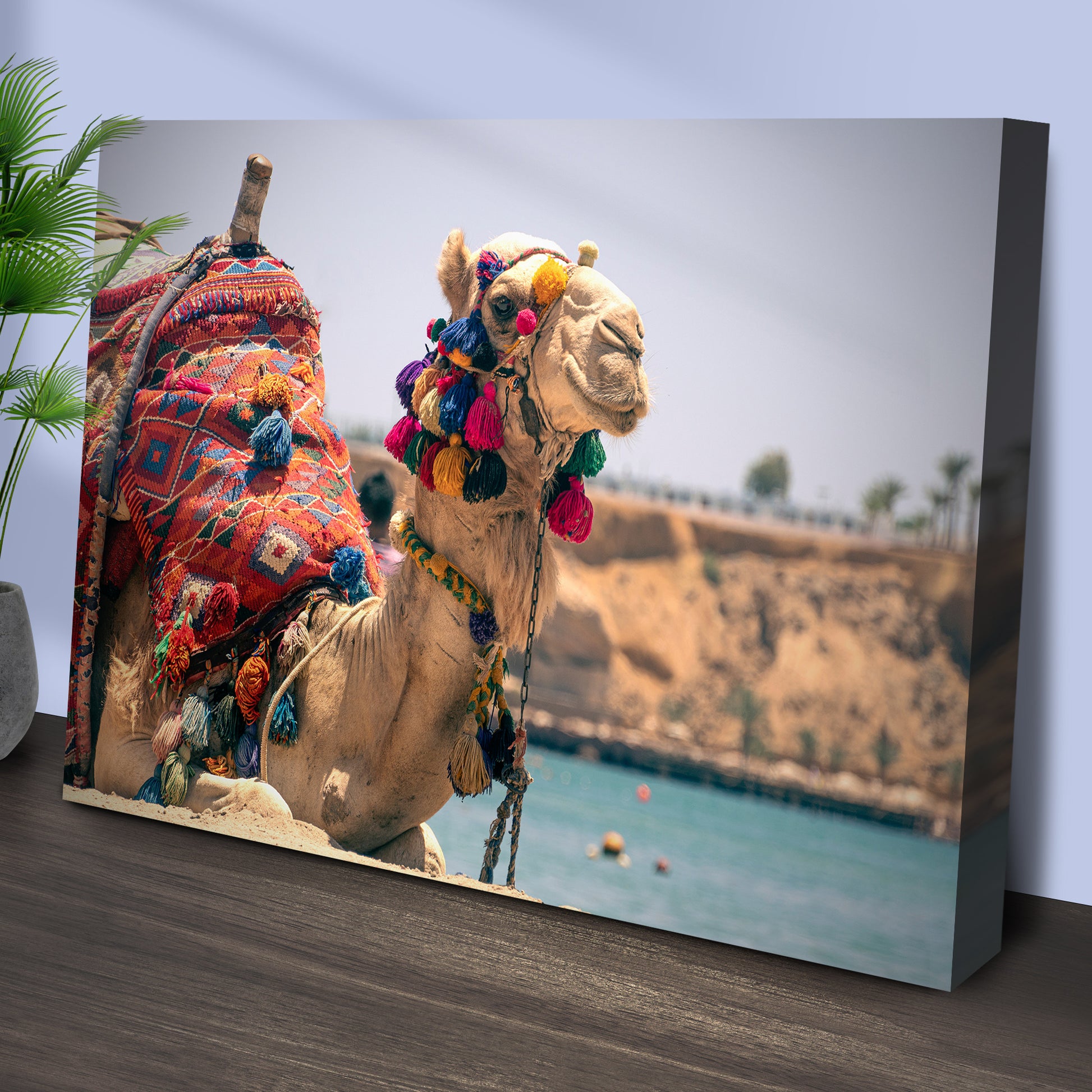 Traditional Camel Canvas Wall Art Style 1 - Image by Tailored Canvases