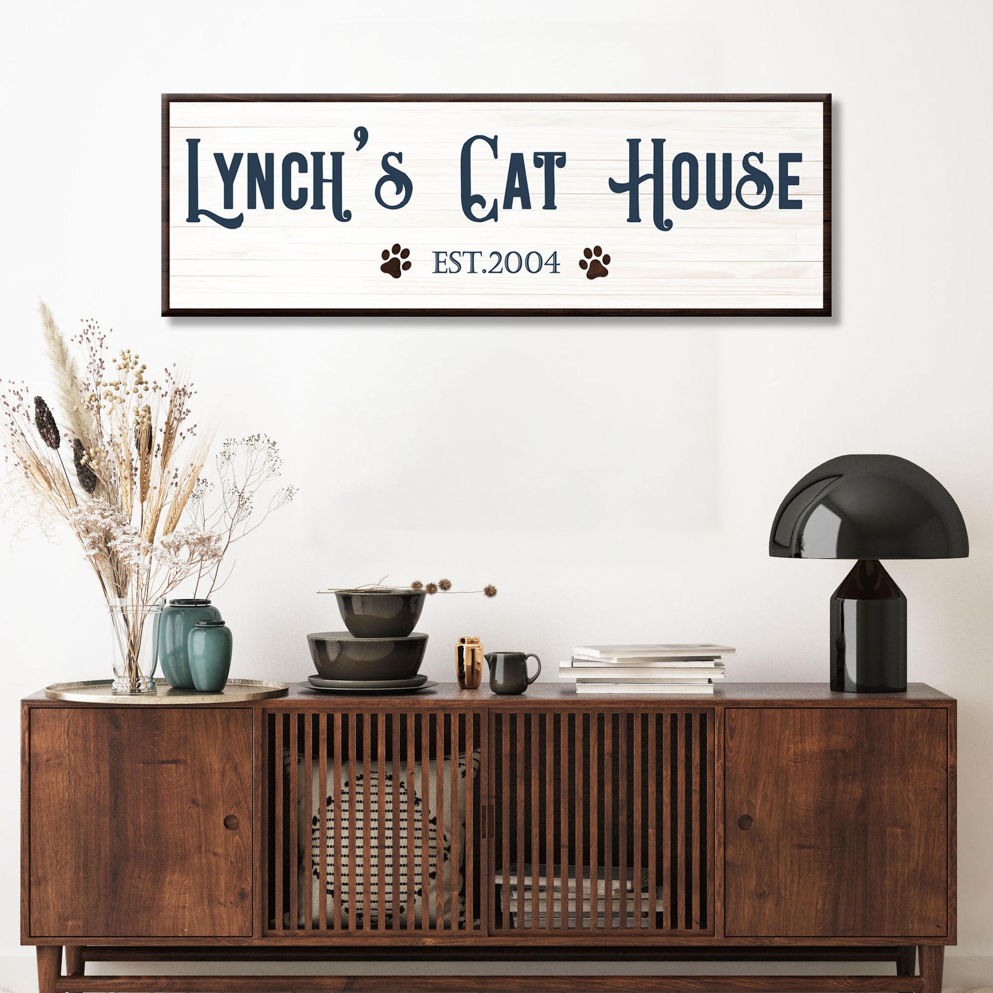 Cat House Sign Style 1 - Image by Tailored Canvases