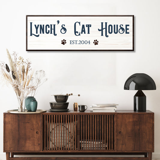 Cat House Sign - Image by Tailored Canvases