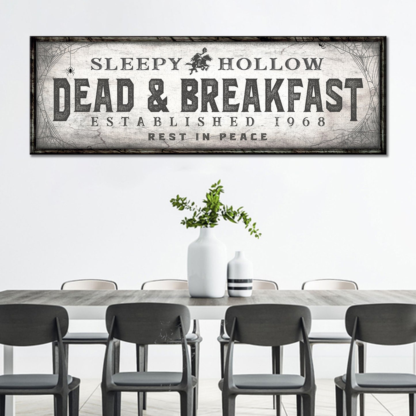 Dead And Breakfast Halloween Sign  - Image by Tailored Canvases