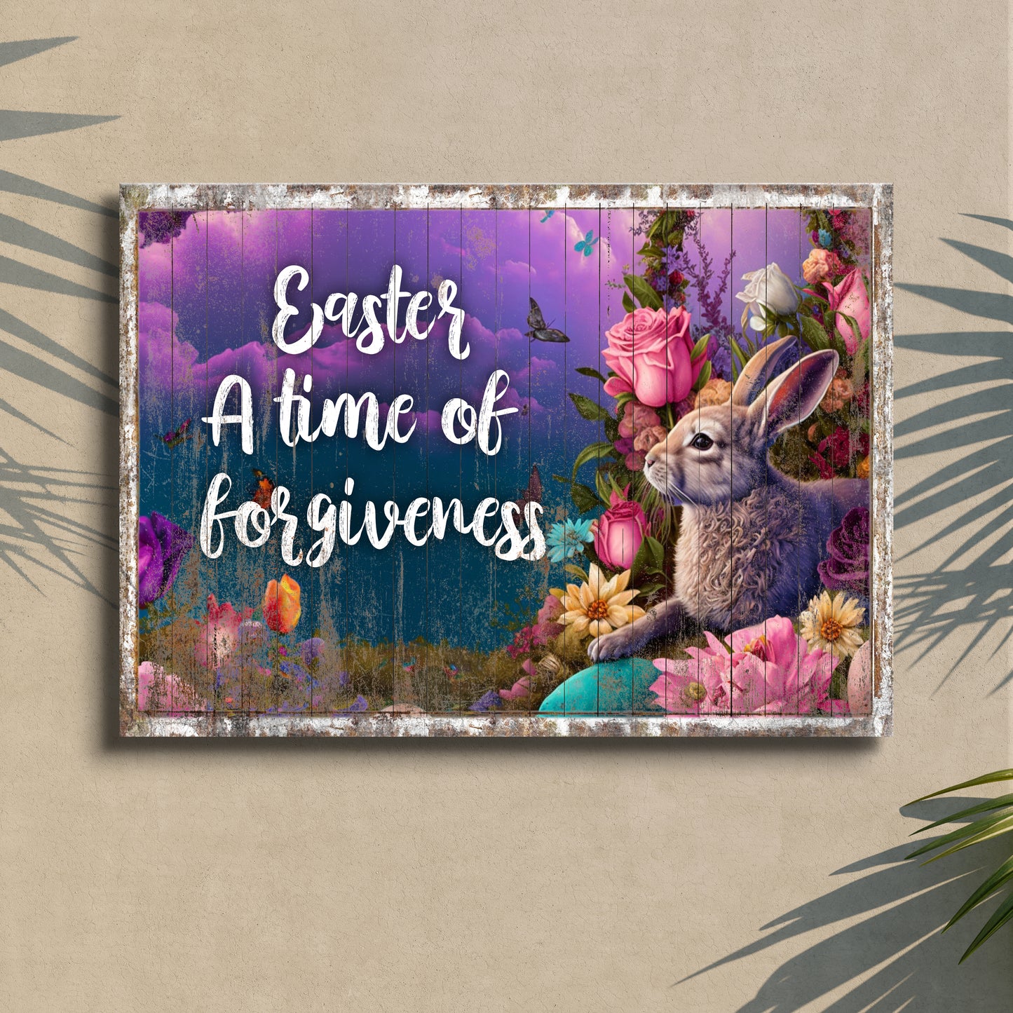 Easter A Time Of Forgiveness Sign Style 1 - Image by Tailored Canvases